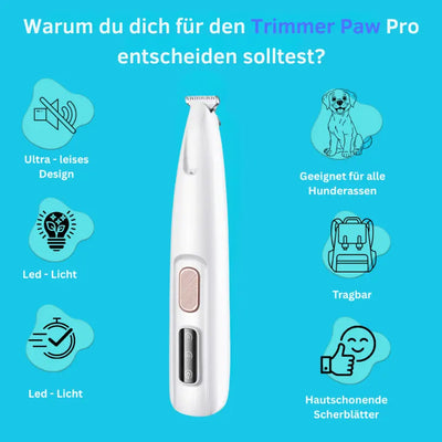 PawTrim Pro™ - Schmerzfreie Pfotenpflege in Sekundenschnelle
Verpasse deinem pelzigen Freund die perfekten Pfoten, ganz entspannt von zu Hause aus!